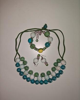 completo donna collana bracciale e orecchini 