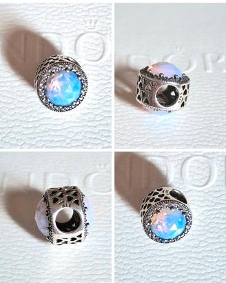 Pandora charm Opale gioiello pavè Zirconi Nuovo