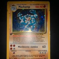 Carta pokemon Machamp Prima Edizione base 8/102