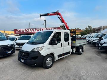 FIAT DUCATO 2.3 E6 DOPPIA CABINA GRU+CASSON