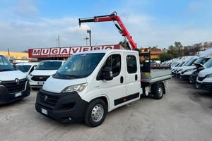 FIAT DUCATO 2.3 E6 DOPPIA CABINA GRU+CASSON