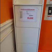 Scarpiera Maconi Family bianca, 12 paia 3 cassetti