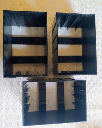 Ordinatore a scomparti componibili per VHS 