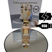 Piatto specchio espositore rotante a batteria