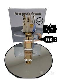 Piatto specchio espositore rotante a batteria