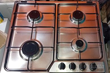 Piano cottura 4 fuochi gas inox Delonghi 