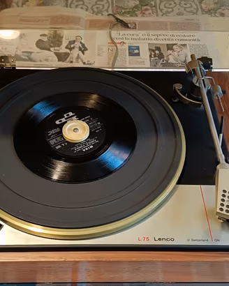 Giradischi Lenco L75 Vintage – Funzionante + Cappa