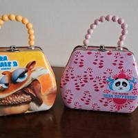 borsette in latta kinder cioccolato 