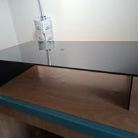 Supporto TV in vetro girevole 360° 55×30con vano