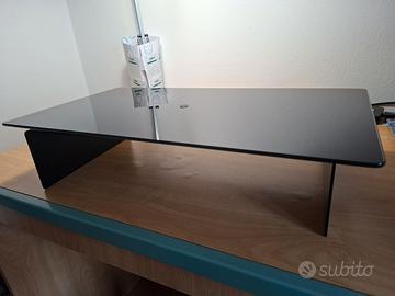 Supporto TV in vetro girevole 360° 55×30con vano