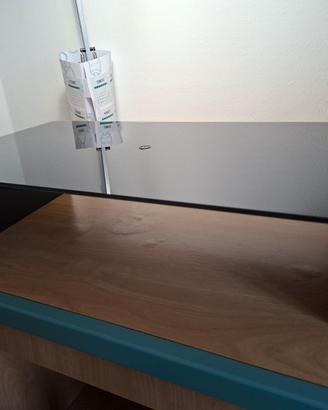 Supporto TV in vetro girevole 360° 55×30con vano