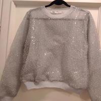 Maglioncino con perline celeste NUOVO.