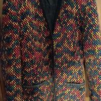 Giacca Vintage Multicolor fantasia Zig Zag