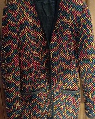 Giacca Vintage Multicolor fantasia Zig Zag