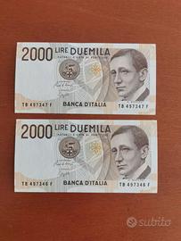 Banconote 2000 lire Marconi fior di conio