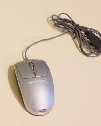 Mouse Mediacom USB Argento Vintage con pallina