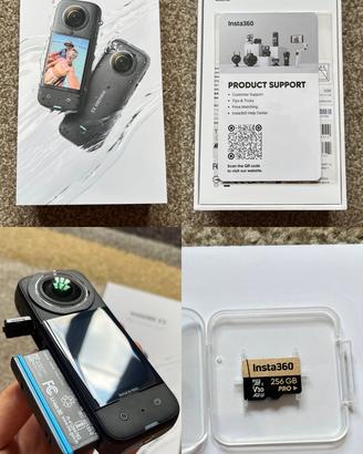 Insta360 X3 Starter Pack + MicroSD 256 + Accessori