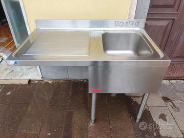 Lavello a sbalzo in acciaio ANGELO PO