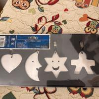 Set 4 ferma-tovaglia in acciaio inossidabile