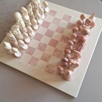 SCACCHIERA AFRICANA ARTIGIANALE PIETRA SAPONARIA