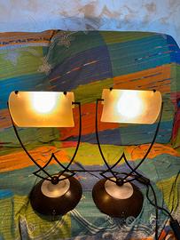 2 LAMPADE DA CAMERA ANNI 90 FERRO BATTUTO(DESIGN)