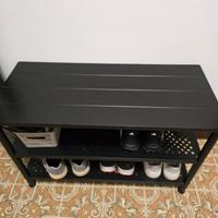 Panca con vano per scarpe