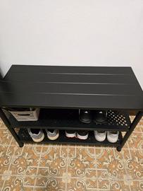 Panca con vano per scarpe