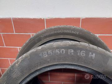 2 gomme Continental 185/50R16 seminuove