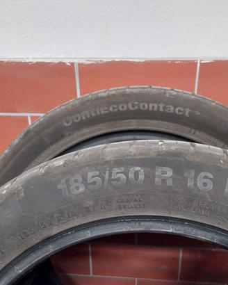 2 gomme Continental 185/50R16 seminuove