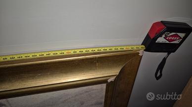 quadro grande in tela con cornice di legno