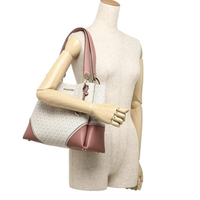 Borsa tote rosa e crema di Michael Kors