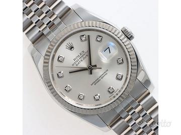 Rolex Datejust 36 116234 Argentè Diamanti 2012