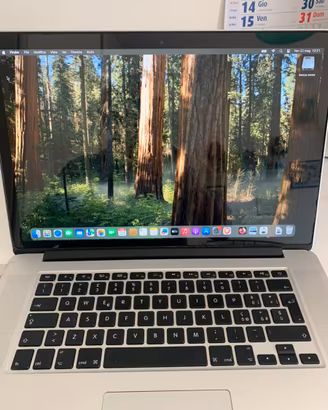MacBook Pro 15”retina SSD 250/ ram 16 mid 2014