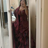 Abito da cerimonia bordeaux