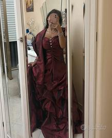 Abito da cerimonia bordeaux