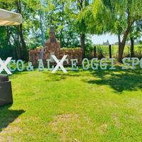 Scritta OGGI SPOSI per allestimento matrimonio