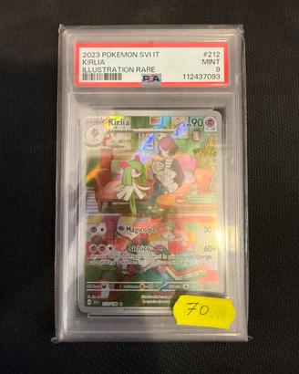 Pokémon Kirlia Illustration Rare 212/198 - PSA 9