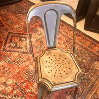 Sedie stile industriale Tolix in metallo vintage