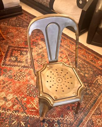 Sedie stile industriale Tolix in metallo vintage