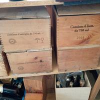 bottiglie di vino datate da collezione 