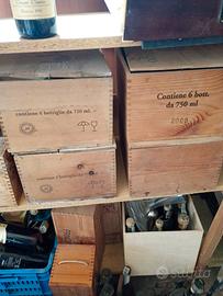 bottiglie di vino datate da collezione 