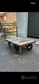 *** Carrello vintage industrial design nuovo prezz