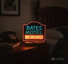 Lampada LED Bates Motel – insegna luminosa Psycho