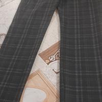 pantaloni donna a quadri made in italy