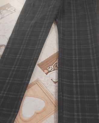 pantaloni donna a quadri made in italy