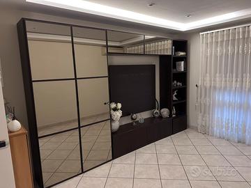 Parete attrezzata Europeo colore wengé