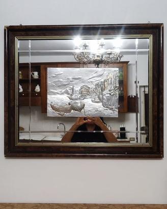 Quadro specchio e argento vintage