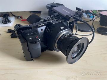 BMPCC6K + SpeedBooster 1.1x FF + Cage + Monitor