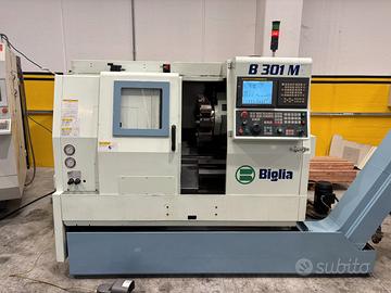 Tornio biglia b 301 motorizzato cnc fanuc