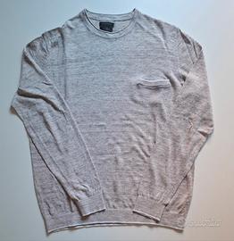 maglione uomo gutteridge M lino beige